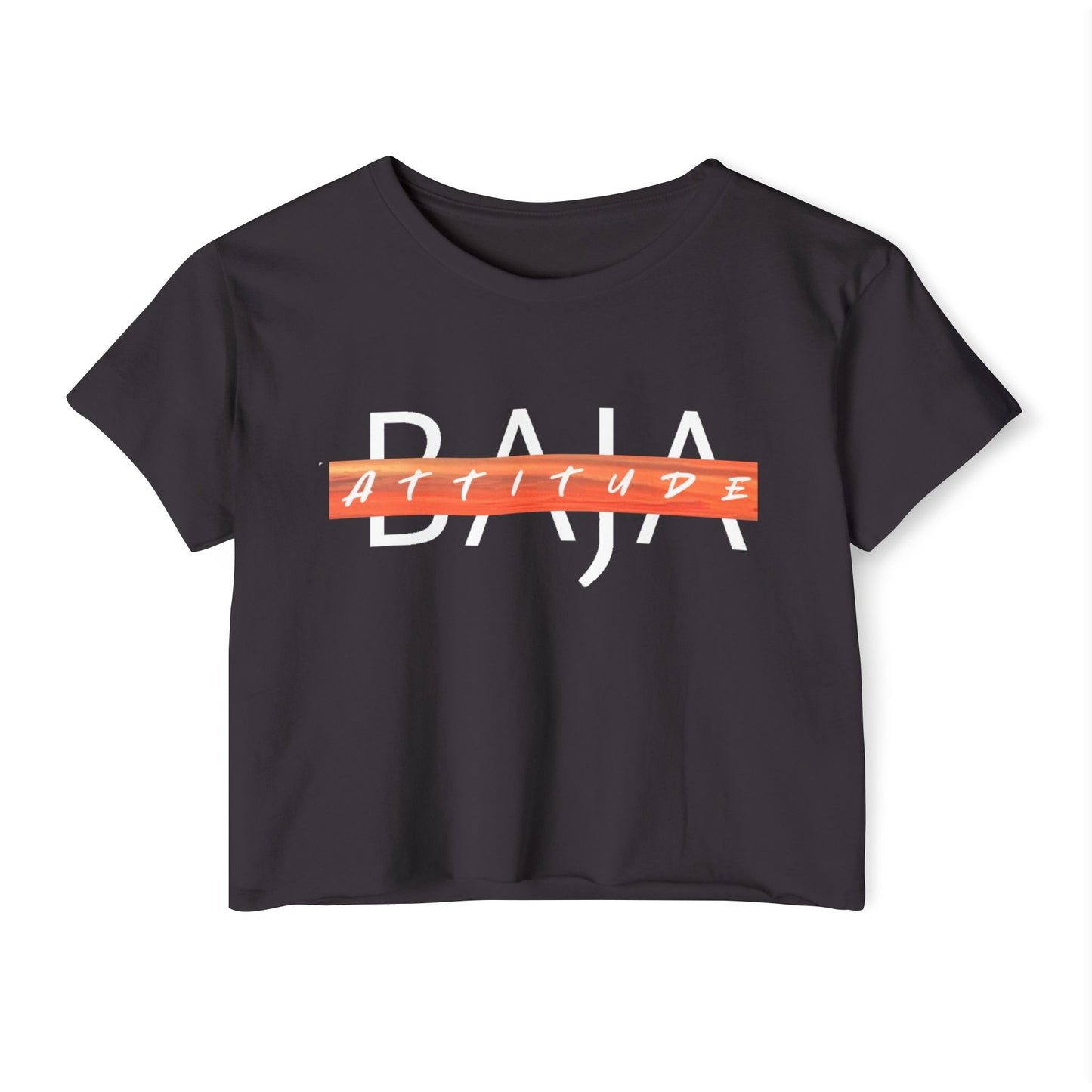 Women's Crop Top- Sun, Music, Baja Nights