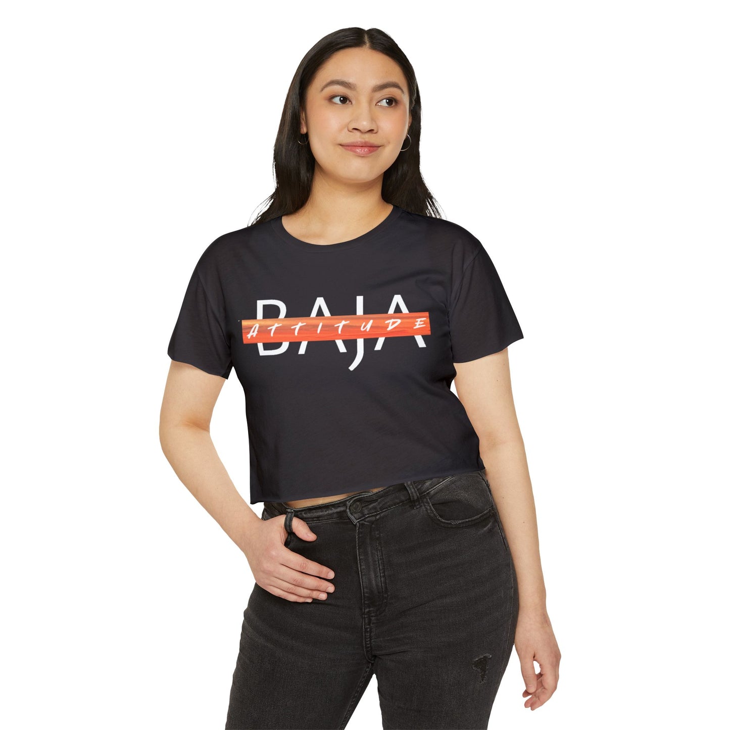 Women's Crop Top- Sun, Music, Baja Nights