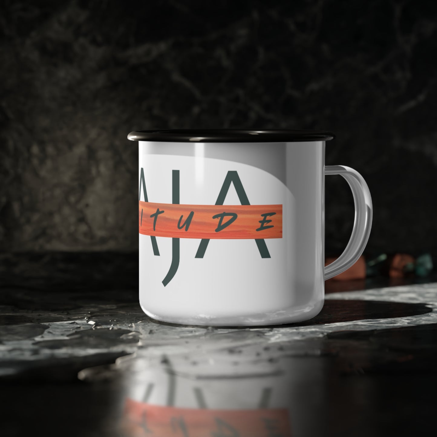 Baja Enamel Camp Mug- Born for the Journey