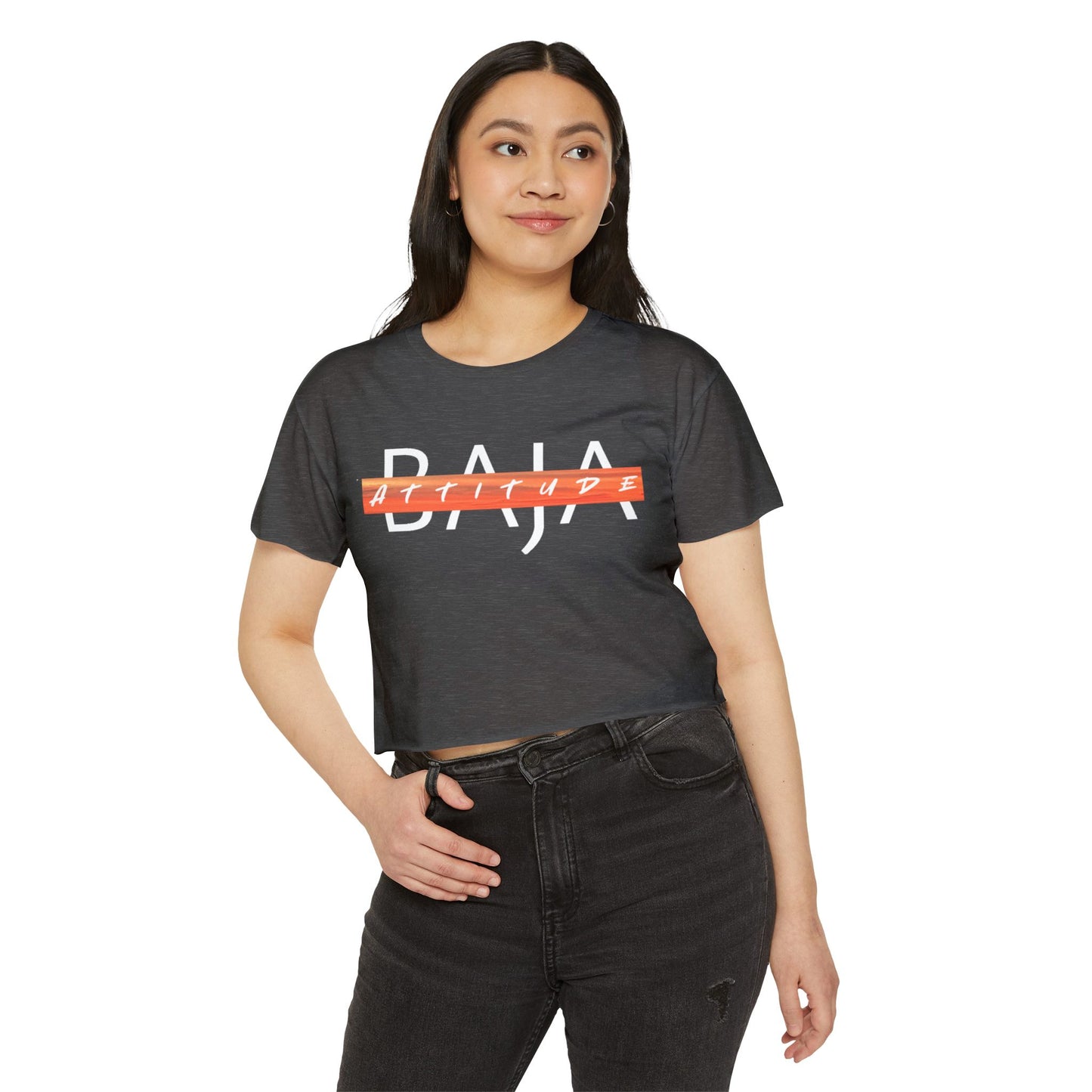 Women's Crop Top- Sun, Music, Baja Nights